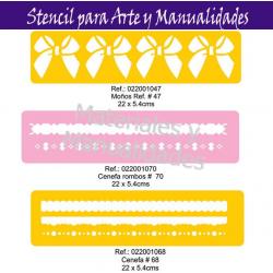 Stencil plantilla cenefa para artes decorativas 1pz 1